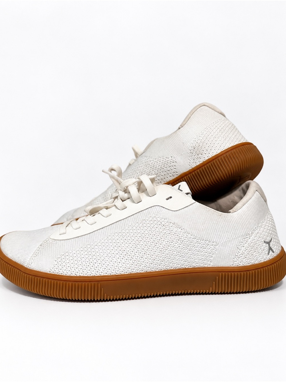 Flux Footwear Woven Knit Women's Athletic Sneakers in Off-White